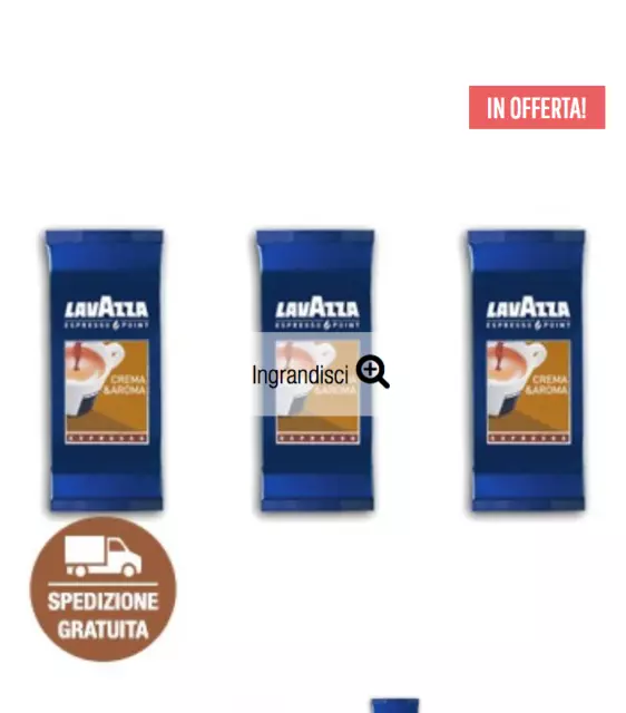 300 CREMA E AROMA capsule caffe lavazza espresso point ORIGINALI cialde caffe