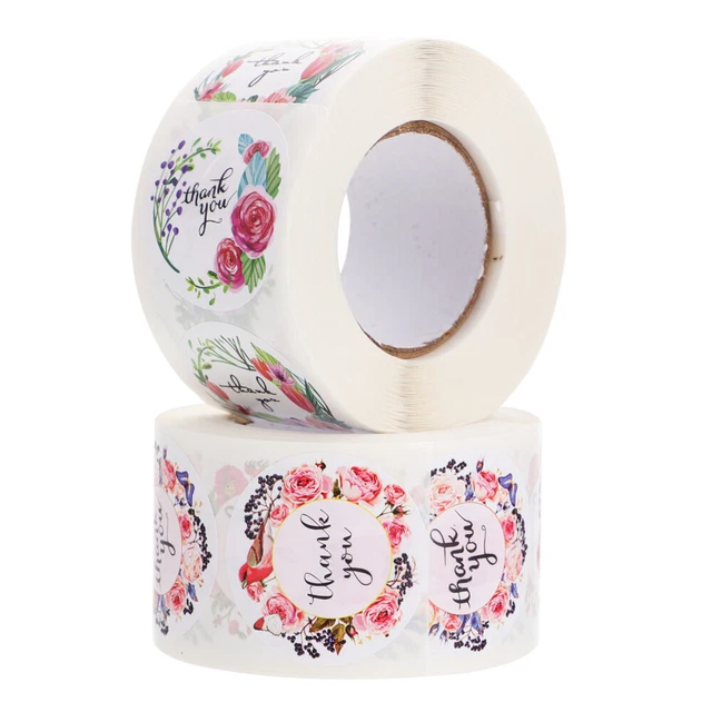 2 Rolls Wedding Favors Round Thank You Stickers Sealing Label