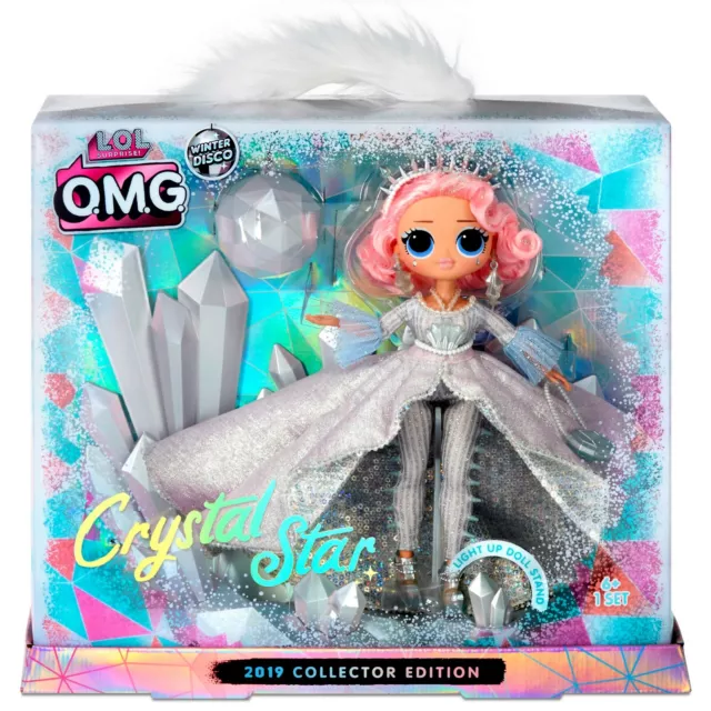 LOL Surprise OMG Winter Disco Crystal Star 2019 Collector Edition Doll Lights Up