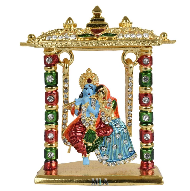 Lord Radha Krishna Statue Murti Idol Car Dashboard God Indian Showpiece For Gift