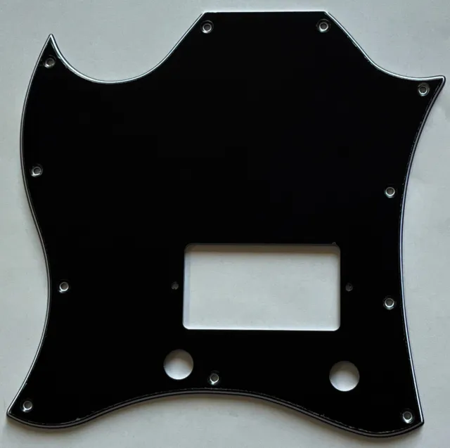 For Fit Gibson SG Standard Single Humbucker Guitar Pickguard Black Lefthand