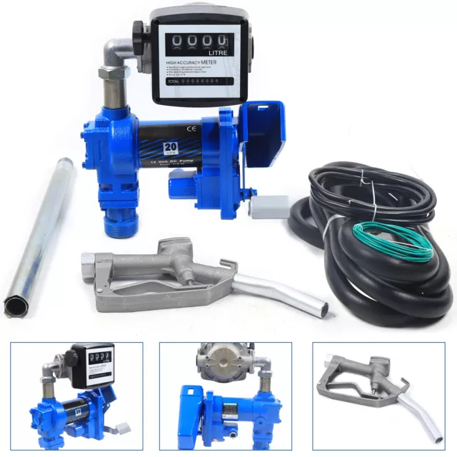 Diesel Gasoline Anti-Explosive Fuel Transfer Pump  12V DC 20GPM 265W USA NEW