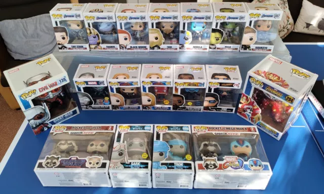 Funko Pop Vinyl Bobble Heads ,  pristine, with Chase, special editions - job lot