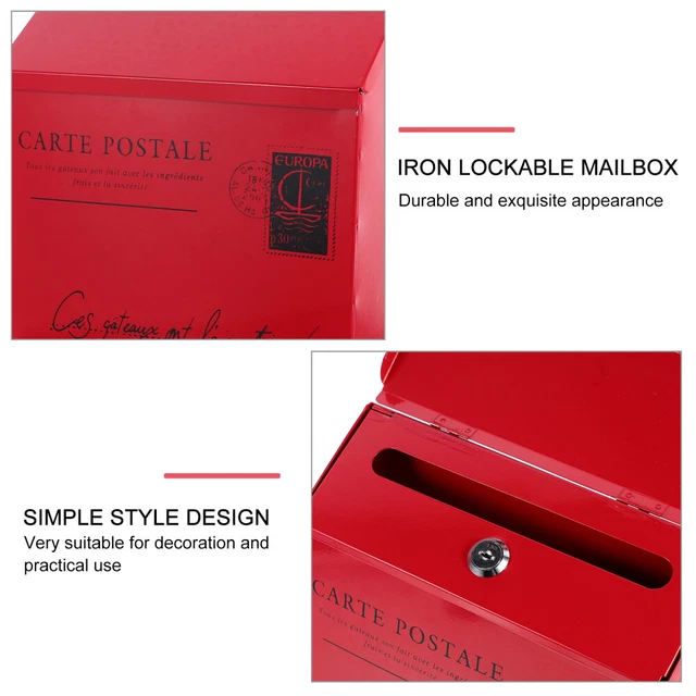 Weatherproof Letter Box Mailbox Suggestion Box Lock Complaint Box 3
