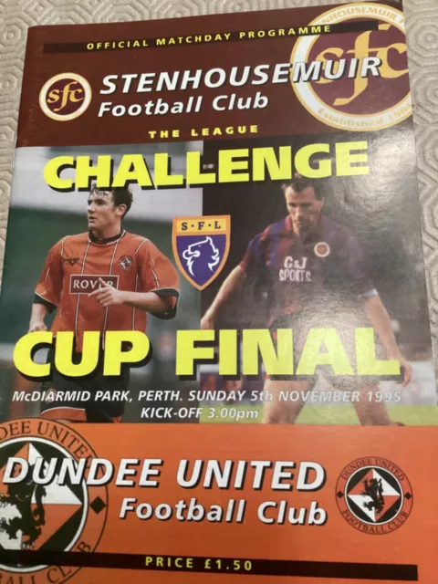 1995/96 Dundee United v Stenhousemuir  (Challenge Cup FINAL)