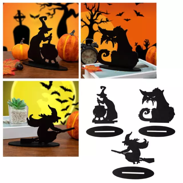 Halloween Silhouette Decoration Spooky Sculpture for Office Bedroom Decor