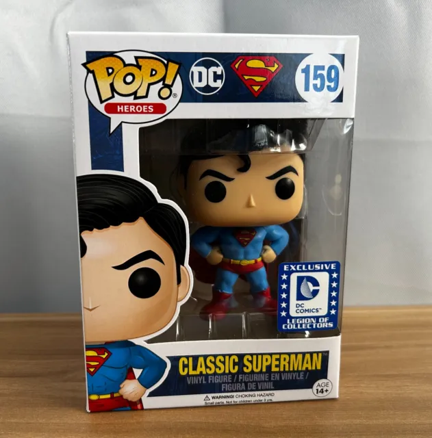 Funko Pop! #159 Classic Superman Exclusive Legion of Collectors