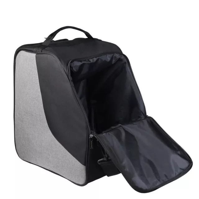 Universal Ski Boot Bag Black+gray Large Capacity Portable Roller Skate