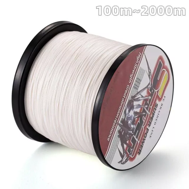 Spider Blanc 100M 300M 500M 1000M 2000M PE Dynema Tresses Pêche Ligne 6LB-300LB