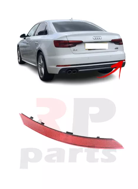 For Audi A4 B9 S-Line 16-19 New Genuine Rear Bumper Reflector Red Right O/S