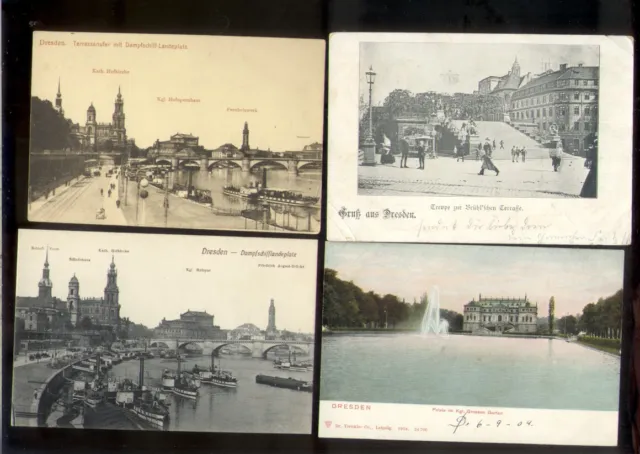 Lot/Sammlung-6 alte Ansichtskarten Dresden Litho ab 1900