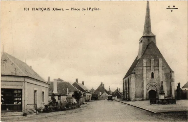 CPA AK Marcais - Place de Église (634713)