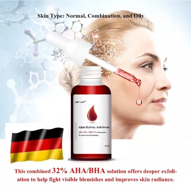 Serum AHA 30% + BHA 2% Peeling Lotion Gesichtspeeling Exfoliant Salicylsäure