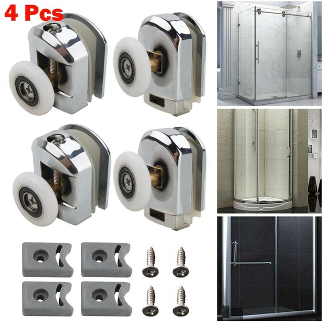 Rodillos de puerta herrajes para el hogar ducha individual aleación de zinc 25 mm rebanada anticolisión