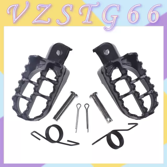 Foot Pegs Rests Footpegs For Yamaha PW50 PW80 TW200 Honda XR/CRF 50/70 Dirt Bike