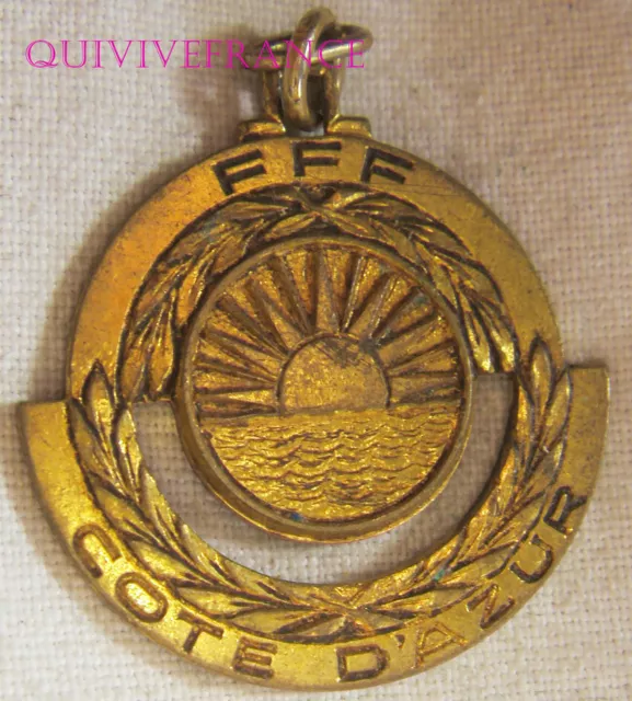 Bg12589 - Medaillette Federation Française De Football Cote D'azur