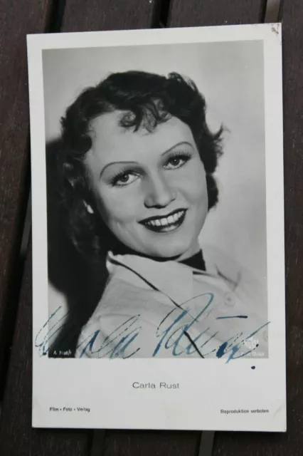 34760 Photo Ross Publisher Original Autograph Ak Carla Rust To 1940 Film Cinema