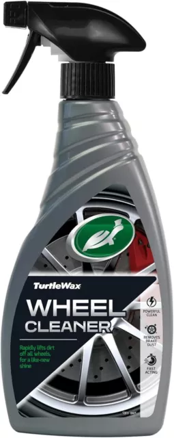 Turtle Wax Alloy Wheel Cleaner For Rim Shine 500ml 52819 - Removes Stubborn