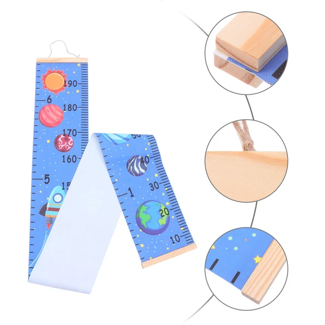 1Pc dessin animé hauteur record règle hauteur outils de mesure pendentif suspend