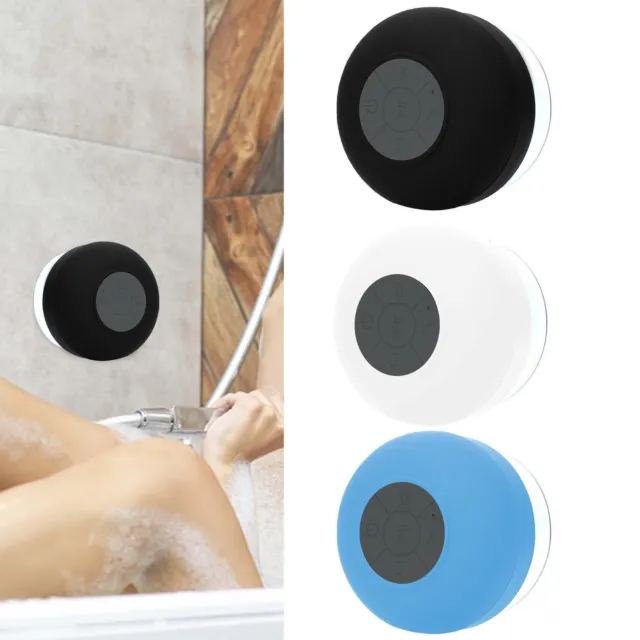 Mini Bluetooth Speaker Shower Waterproof Handsfree Loudspeaker Mic For Bathroom