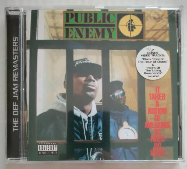 PUBLIC ENEMY - IT TAKES A NATION OF MILLIONS.. (Remastered 1988/2000) Def Jam CD