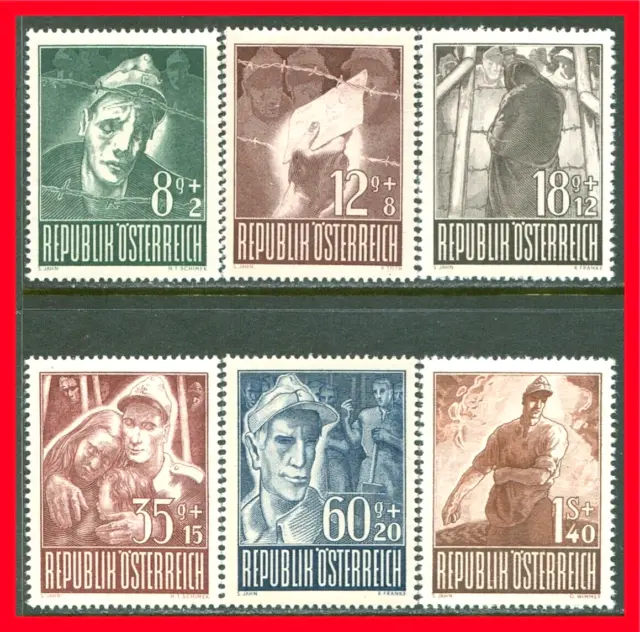 Austria Semi-postal Stamps Scott B218-B223, Mint Complete Set!! A198a