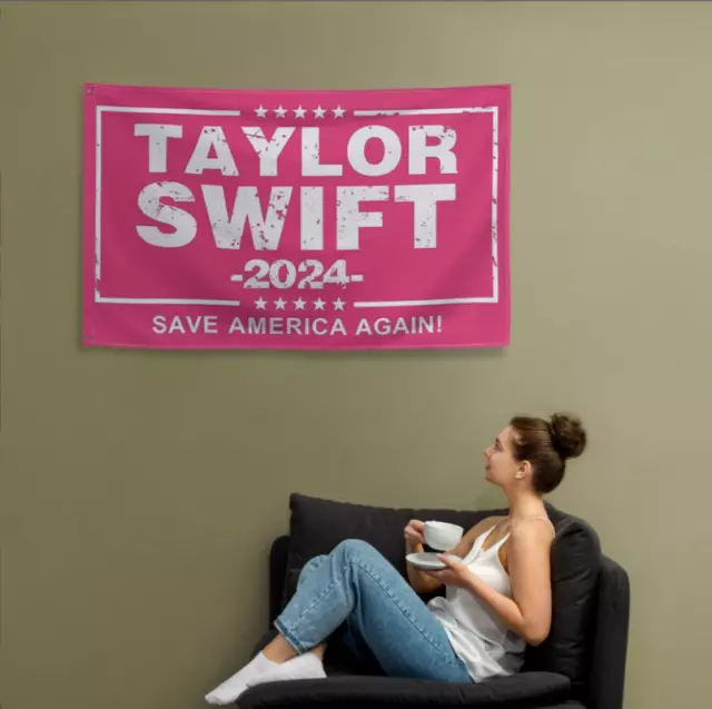 TAYLOR SWIFT 2024 Flag (FREE SHIP FROM USA) Save America Female Love