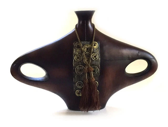 Large Decorative Urn Vase with Chinese Coin Decoration
