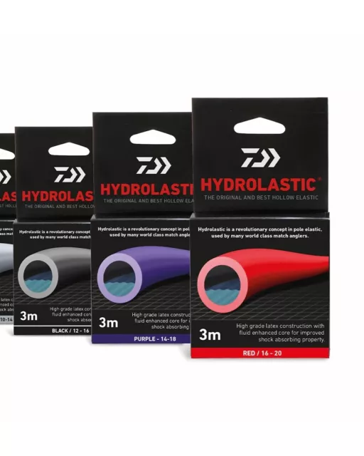 DAIWA MATCH WINNER HYDROLASTIC HOLLOW POLE FISHING ELASTIC - 3m Daiwa Hydro 2