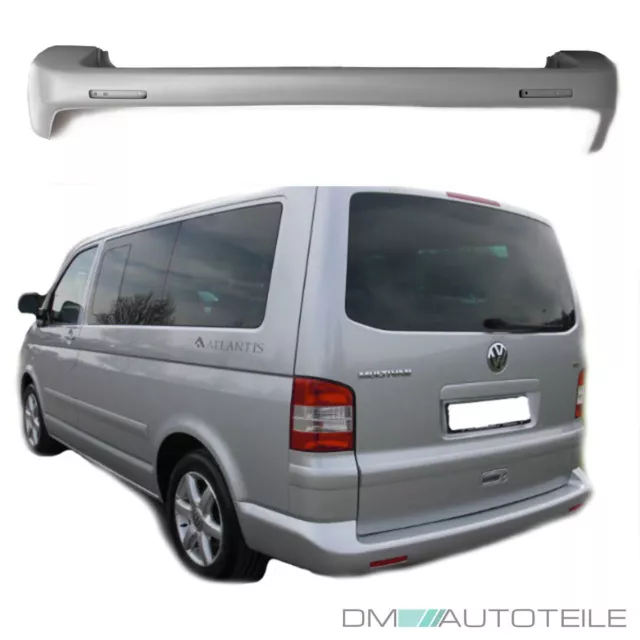 Stoßfänger Stoßstange für VW T5 Transporter hinten 03-12 o.PDC grundiert +Halter