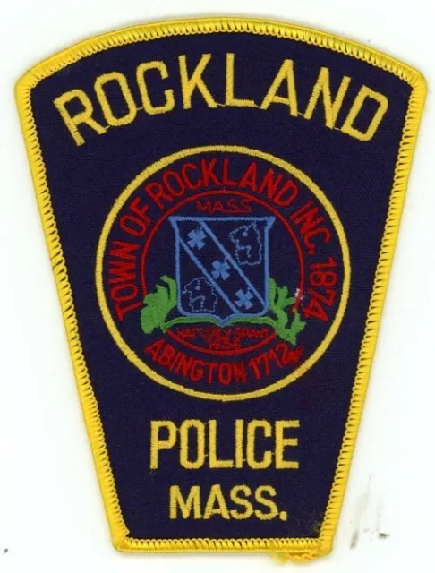 Massachusetts Ma Rockland Police Nice Patch Sheriff