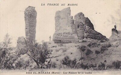 Carte postale ancienne postcard MAROC MOROCCO EL-MERADA ruines casbah écrite