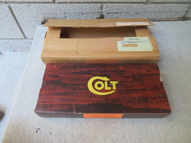 VINTAGE ORIGINAL COLT Factory Box Sleeve Python Revolver 1980's $219.99 ...