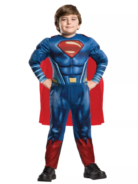 Boys Superman DC Dawn of Justice Batman Vs Superman Fancy Dress Deluxe Costume