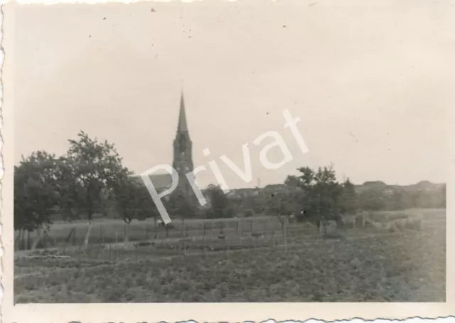 Foto WKII Wehrmacht Fernsprecher F 268 Blick auf Dogneville France L1.81