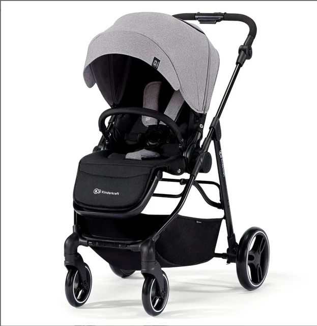 Brand New Kinderkraft Vesto Pushchair Stroller- Grey With Warranty