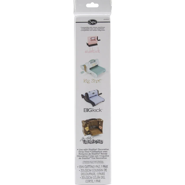 2 Pack Sizzix BIGkick/Sidekick/Big Shot/Vagabond Cutting Pads Pair-Decorative St