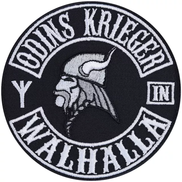 Aufnäher: Odins Krieger in VALHALLA Aufbügler Vikings Patch Biker Applikation