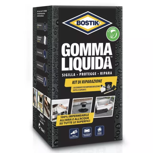 Bostik Gomma Liquida Kit Di Riparazione Ml.750