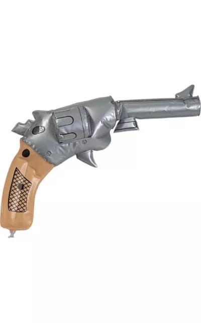 Inflatable Revolver Cowboy Gun  Fancy Dress Up Halloween Costume Accessory