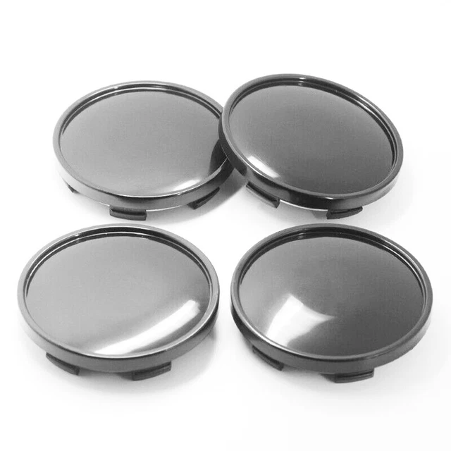 4Pcs 68mm Wheel Center Hub Cap Cover Dust-Proof No Badge Emblem Car Parts Grey 3