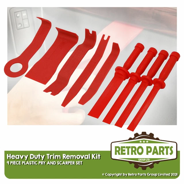 9pc Résistant Bordure Kit de Suppression Pour Car Intérieur Extérieur Set Pince