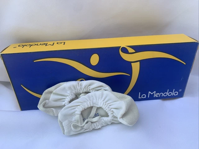 La Mendola White Flexible Gym Shoe Ballet Toddler Size 9 Soft Stretch NEW!