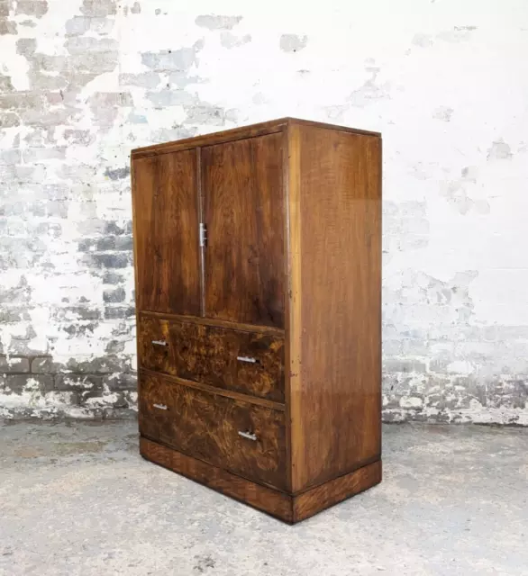 Antique Art Deco 1920s compactum drawers linen press tallboy vintage DELIVERY