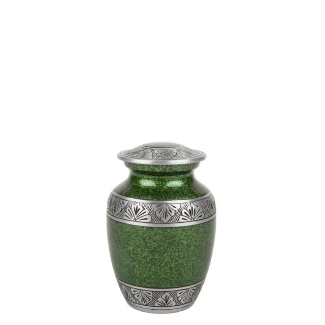 Perfect Memorials Small Green Lively Leaves Cremation Urn