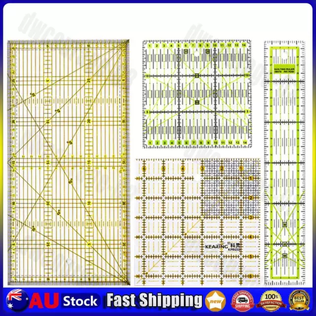 DIY Acrylic Patchwork Ruler Feet Tailor Cutting Quilting Sewing Measuring Ruler