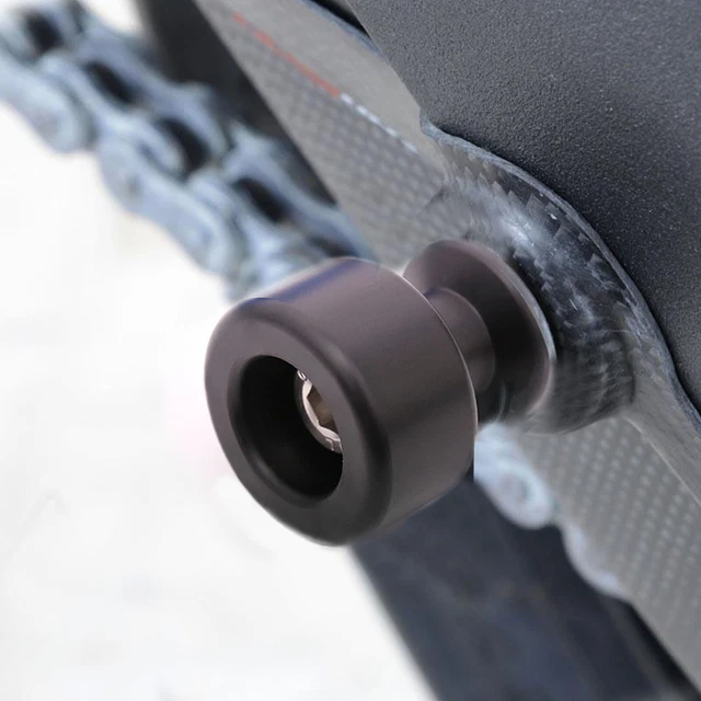 Wholesale Lot 50 Black Motorcycle Rear Swingarm Spools with 8mm bolts