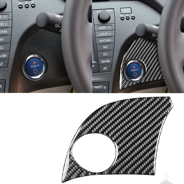 For Toyota Prius 2012-15 Carbon Fiber Engine Start Button panel Interior Trim