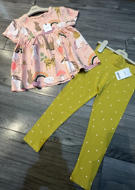 Next Girls Age 5-6 Top And Leggings Outfit Bundle BNWT