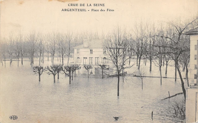 95-Silvereuil-Crue De La Seine-Place Des Fetes-N°6032-B/0319